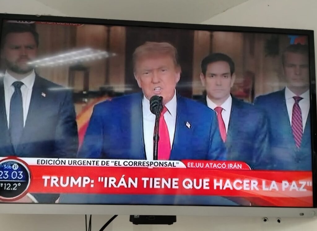 El presidente de Estados Unidos, Donald Trump, pronunció un discurso al mundo desde la Casa Blanca tras los ataques militares contra tres instalaciones nucleares iraníes.