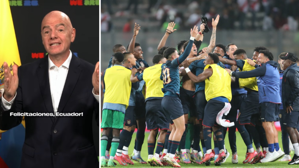 El presidente de la FIFA envía emocionante mensaje a Ecuador por su clasificación al Mundial 2026