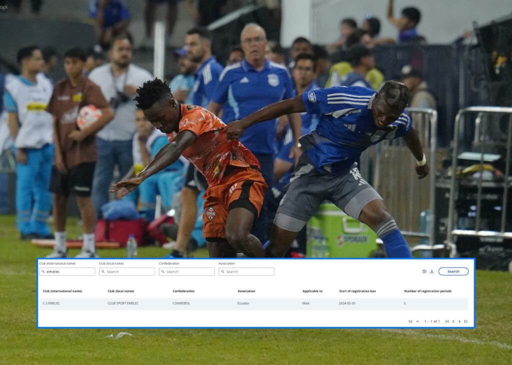 Emelec amaneció sin la sanción por el reclamo del empresario de jugadores José Chamorro