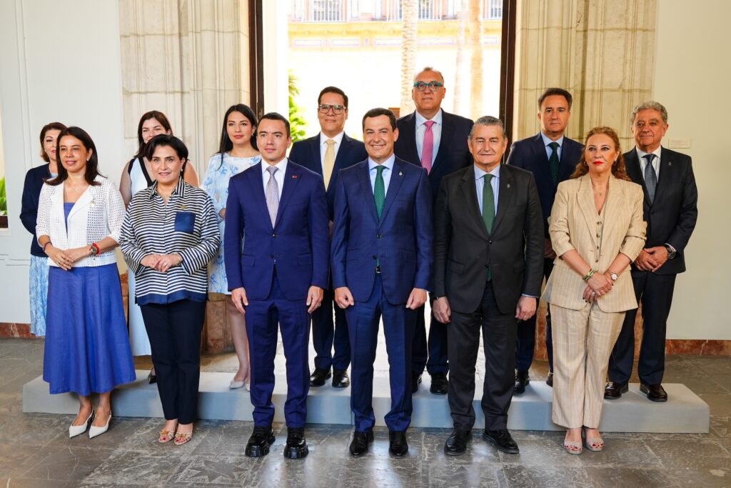Presidente de Ecuador visita Sevilla en el marco de conferencia de la ONU