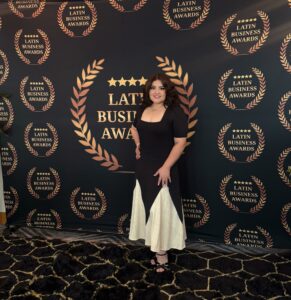 Fue invitada a los Latin Business Awards, una gala anual que reconoce y celebra el esfuerzo,