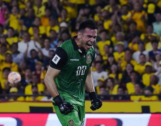 Gonzalo Valle fue el arquero titular de la selección de Ecuador frente a Brasil. Foto: API