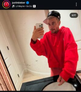 La foto que compartió el cantante su cuenta de Instagram.