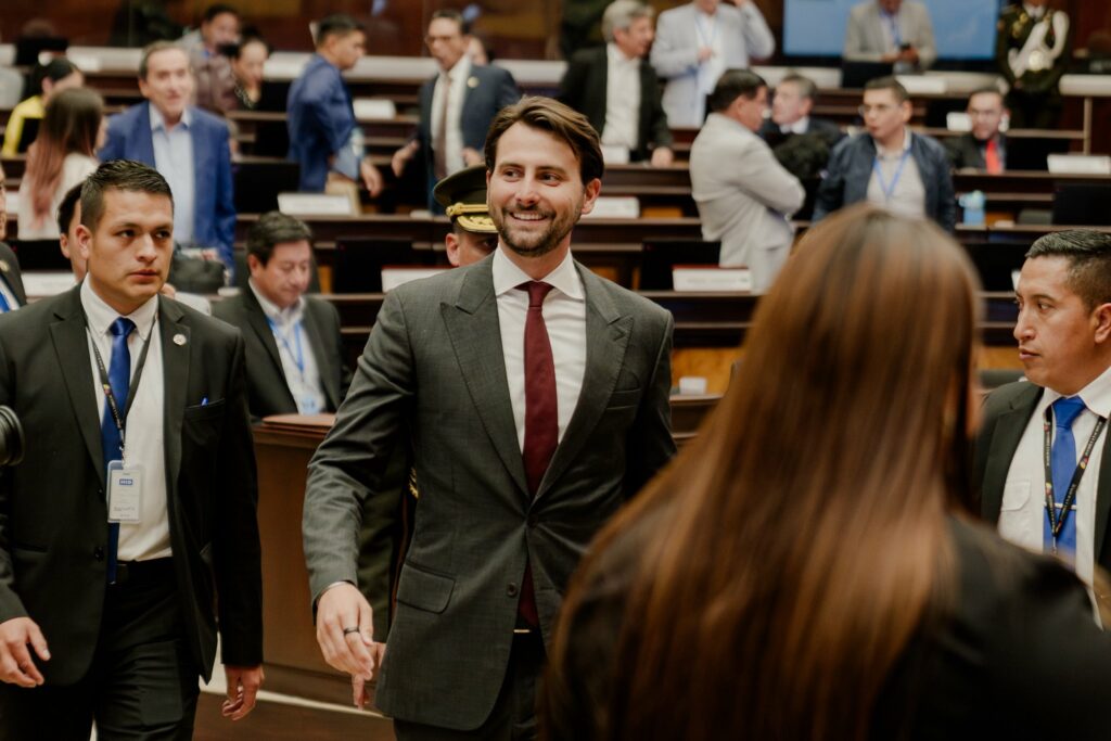 Niels Olsen, presidente de la Asamblea Nacional, en una sesión.