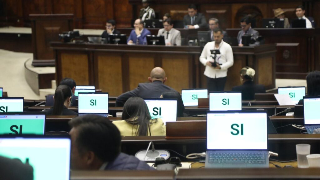Ley de Integridad Pública fue aprobada en la Asamblea Nacional, el Presidente Daniel Noboa propuso el proyecto. (AN).