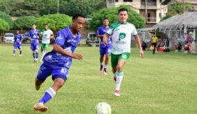 Liga de Portoviejo golea a Indeco en el estadio Los Azules de Rocafuerte