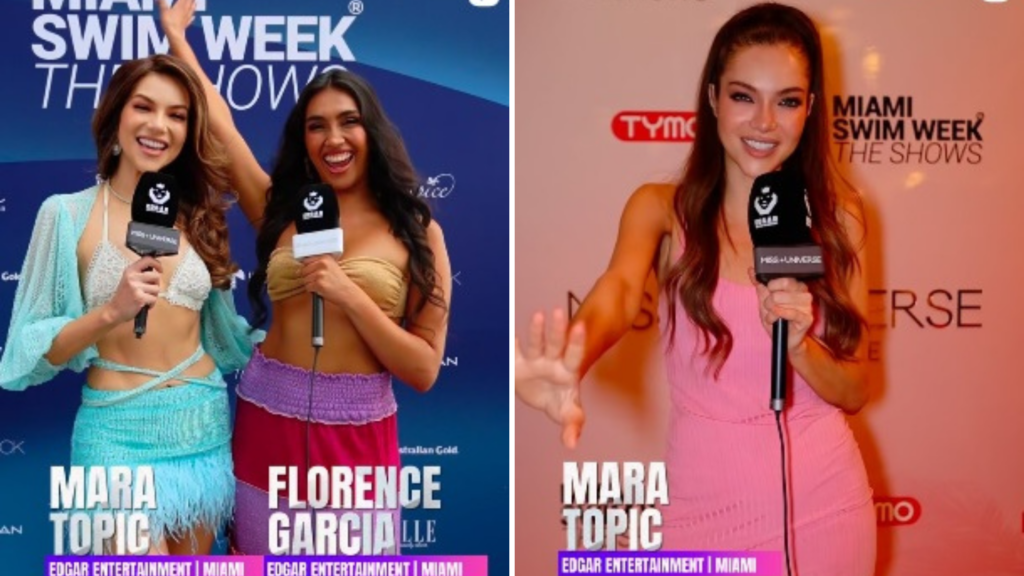 Mara Topic, Miss Universe Ecuador, brilló en el Miami Swim Week