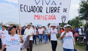 Marcha masiva contra la minería de Curimining en Bolívar