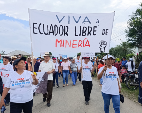 Marcha masiva contra la minería de Curimining en Bolívar