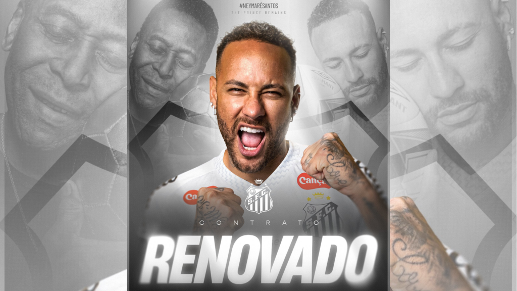 Neymar renueva con el Santos y jugará en Brasil hasta finales de 2025