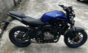 Una de las motocicletas que fue retenida para verificar su procedencia.