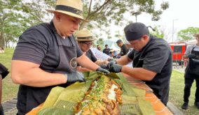 Una tonga de 40 metros fue el plato estrella del Festival Manabí Gastronomía Milenaria