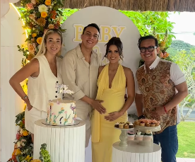 Futuros padres: Álex Vizuete y Givanna comparten su alegría en íntima celebración