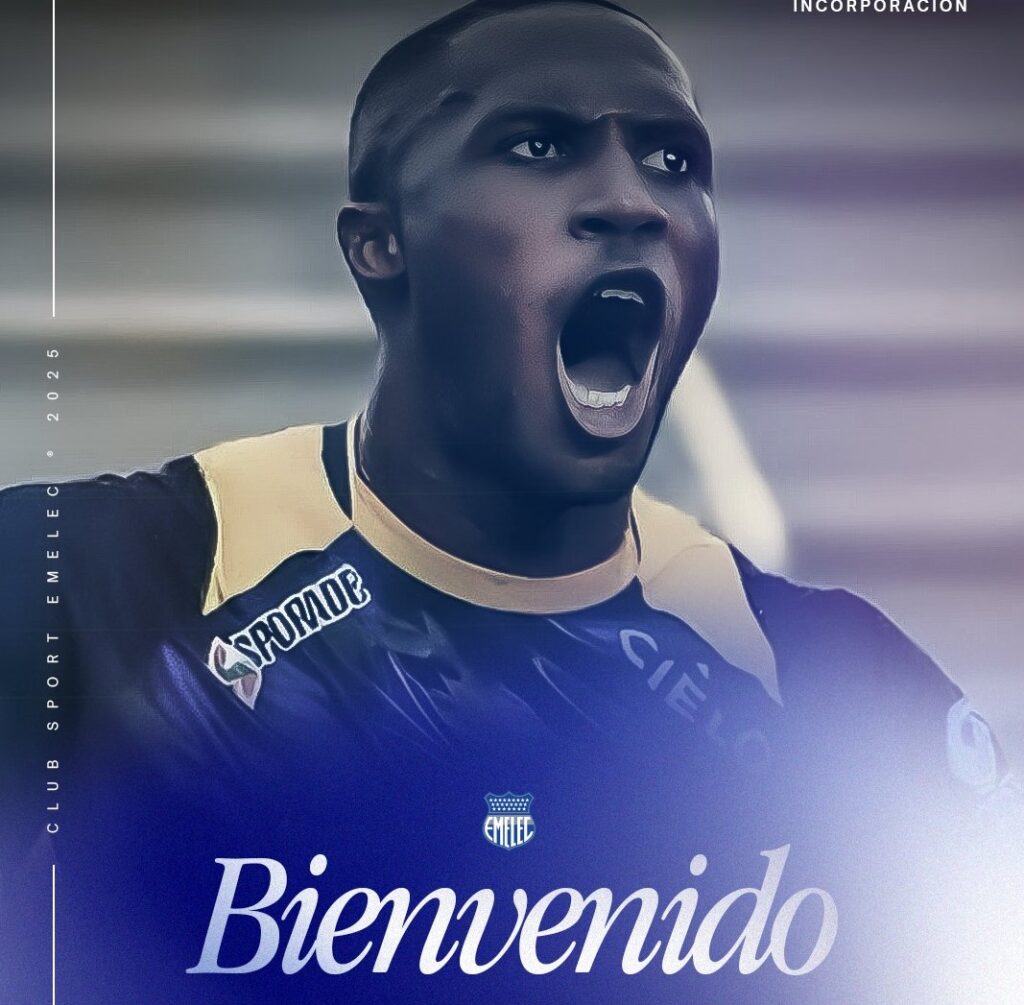 Luis Caicedo fue presentado como refuerzo de Emelec.