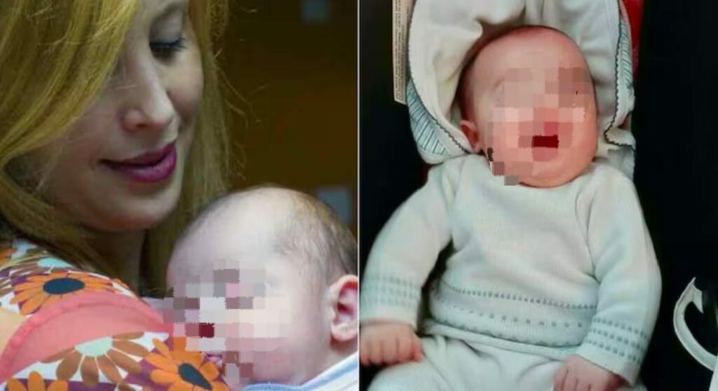 El bebé víctima de asesinato, Pedro Gambero, junto a su mamá.