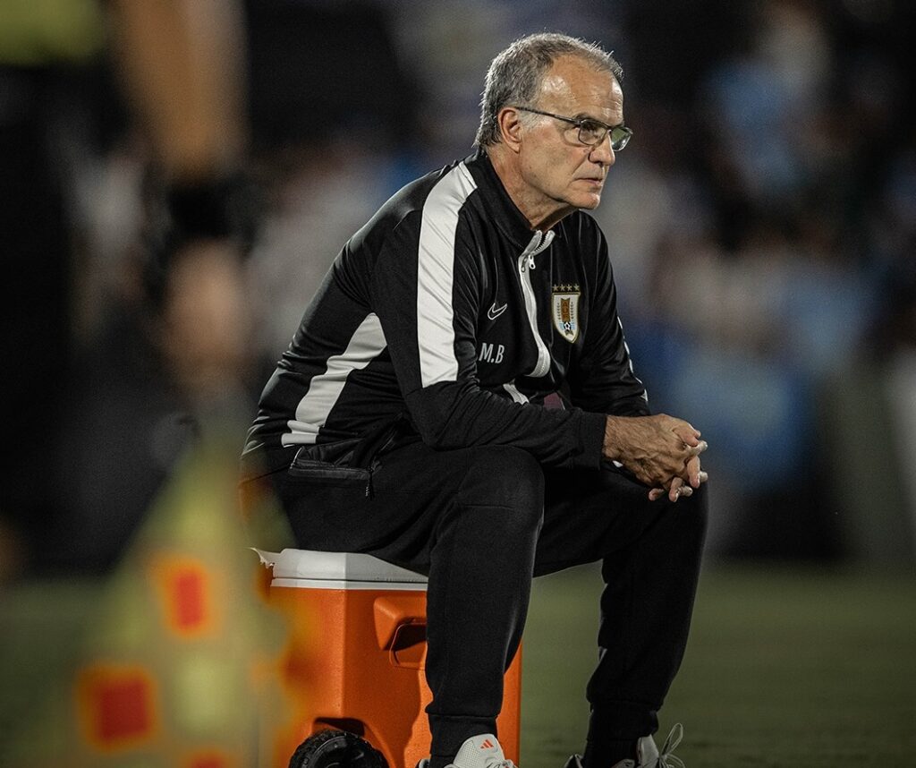 Marcelo Bielsa, entrenador de la selección de Uruguay