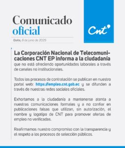¡Alerta! falsas ofertas de empleo con el logo de CNT evita ser víctima
