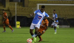Mateo Ortiz, jugador del Manta FC.