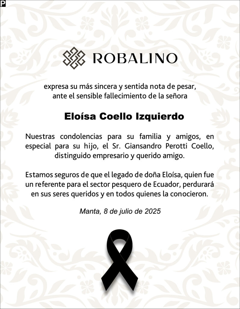CONDOLENCIA: Sra. Eloisa Coello