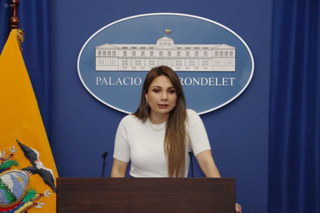 Carolina Jaramillo, vocera del Gobierno de Daniel Noboa.