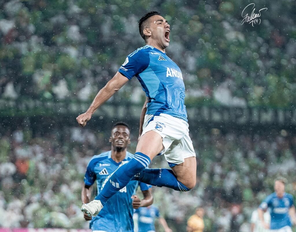 El delantero colombiano Radamel Falcao García dejó el club Millonarios.