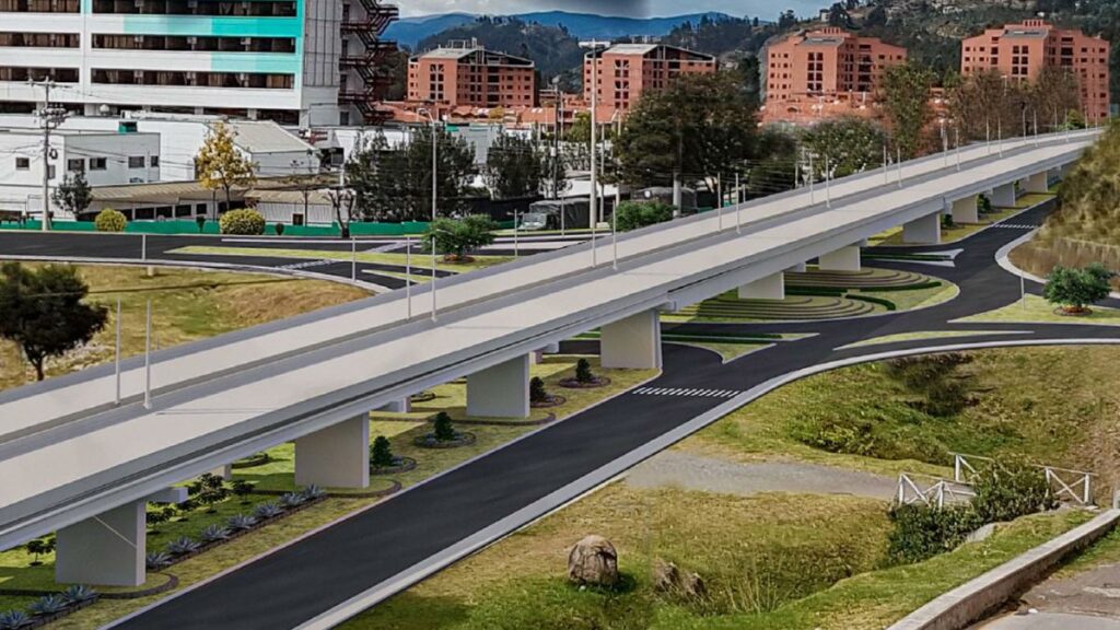 El distribuidor Monay–IESS se ejecutará en Azuay con una inversión que supera los 36 millones de dólares. (Ministerio de Transporte)