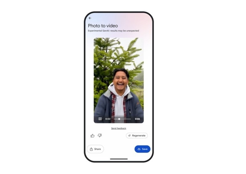 Google da un salto en creatividad y lleva la inteligencia artificial de su modelo Veo 2 a todos los usuarios de Google Fotos y Shorts