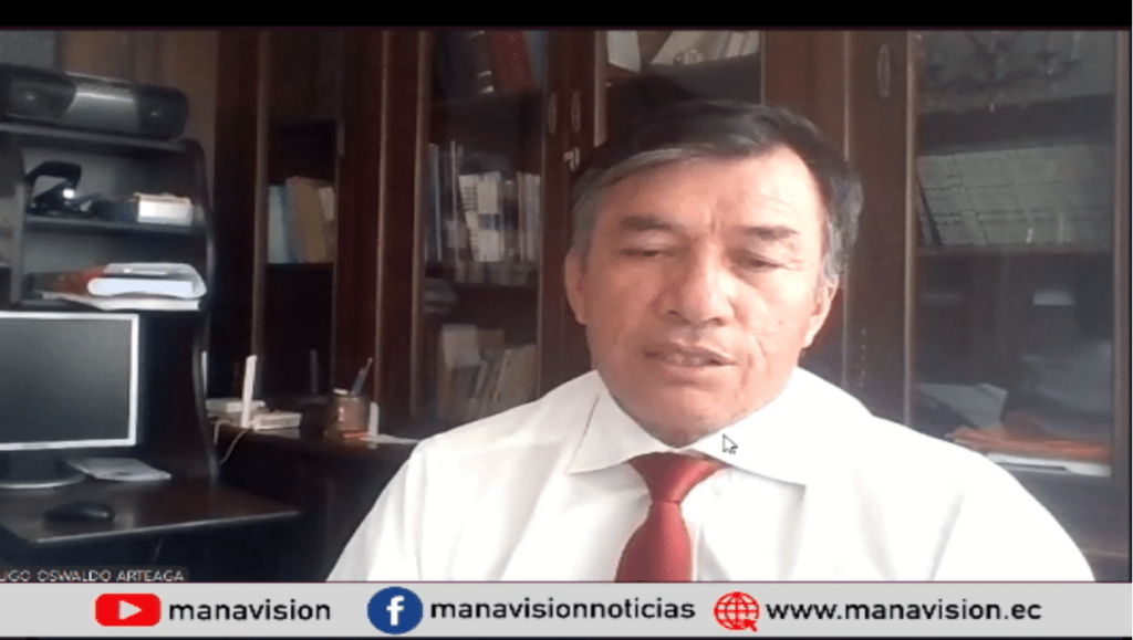 Hugo Arteaga, coordinador de la veeduría ciudadana conformada para la designación del nuevo Fiscal General del Estado.