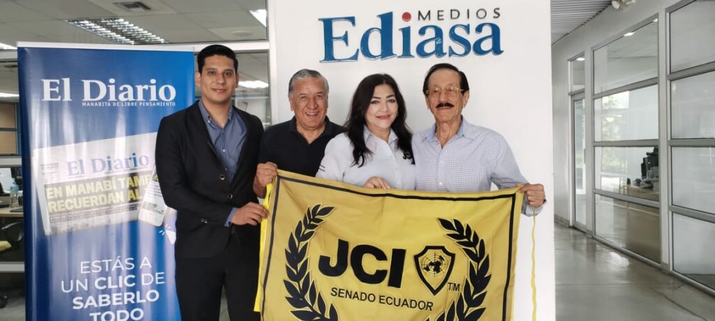 La presidenta nacional del Senado de JCI Ecuador, Alexandra Verduga, visitó las instalaciones de El Diario para detallar el alcance de esta actividad