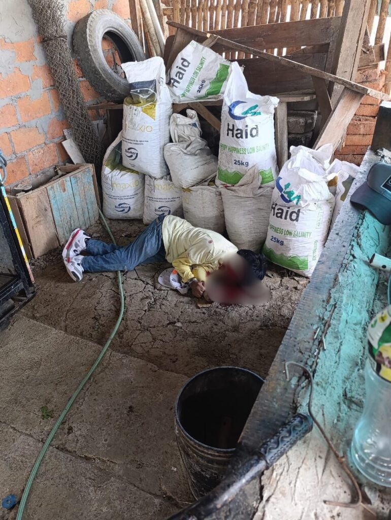 La víctima falleció en el mismo instante del atque armado.