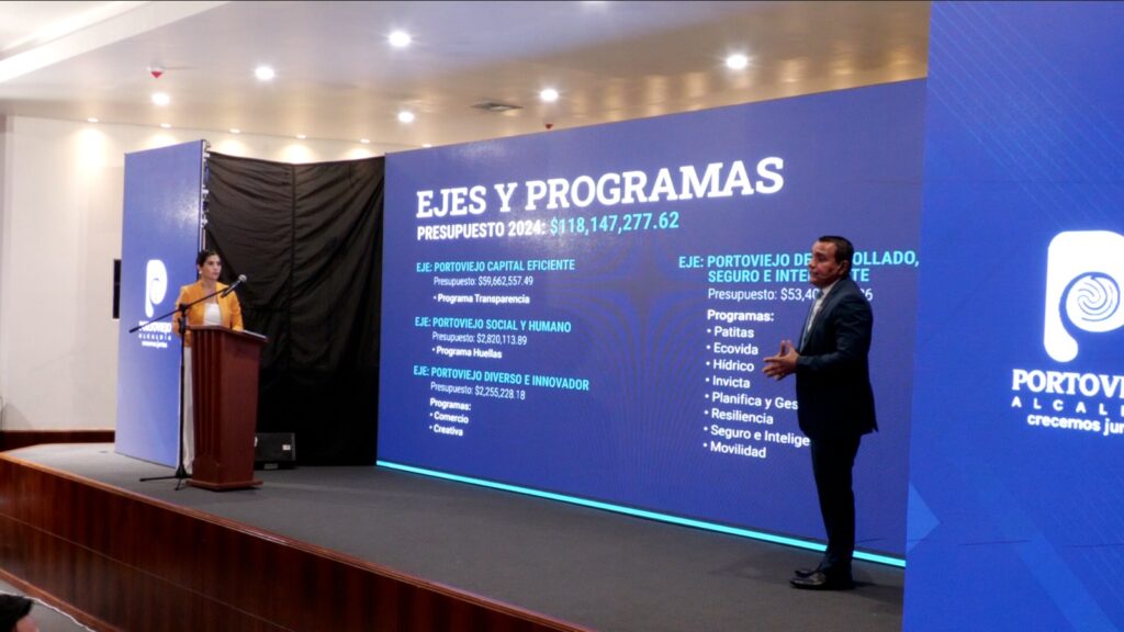 Municipio de Portoviejo ejecutó el 83 % del presupuesto durante el año fiscal 2024