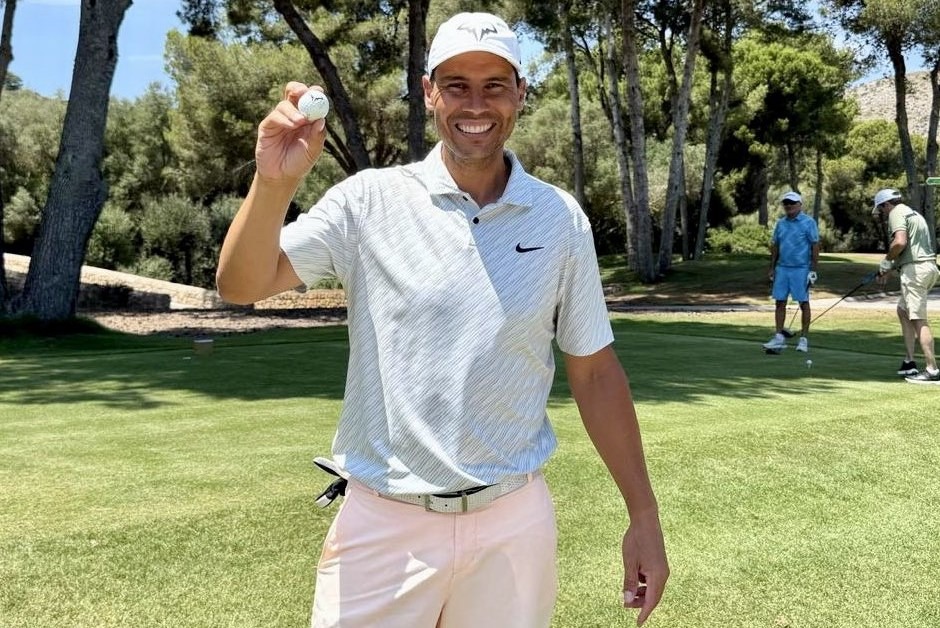 Nadal consigue un hoyo en uno en Mallorca antes del Campeonato de Baleares