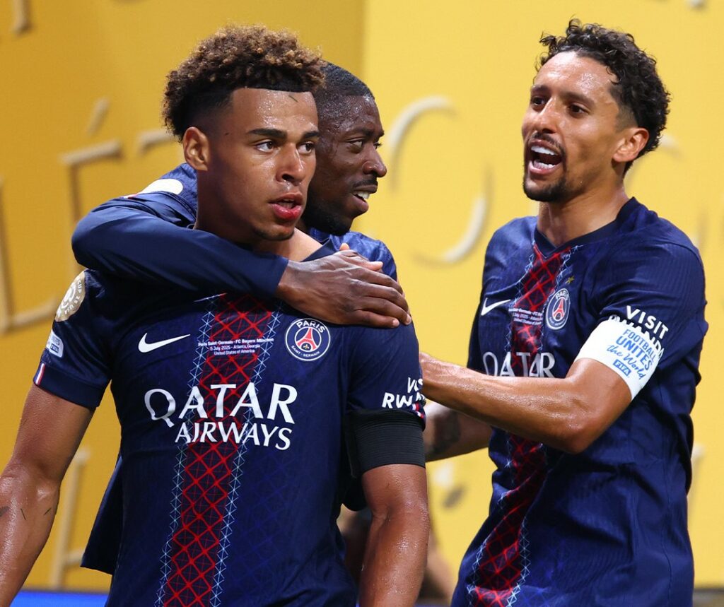 PSG con Willian Pacho supera a Bayern con goles de Doué y Dembélé y avanza a semifinal