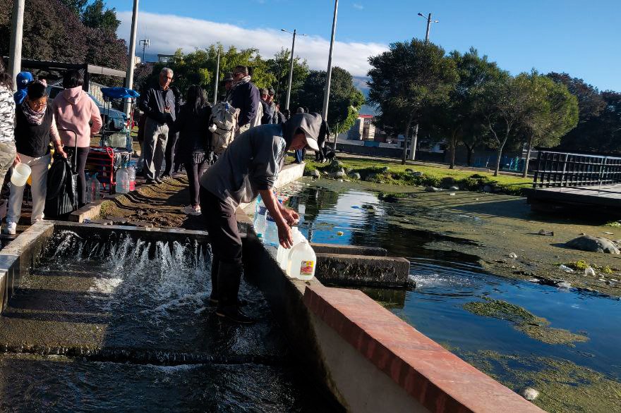 Se potabiliza más de 250 mil litros de agua en el Sur de Quito ante emergencia hídrica