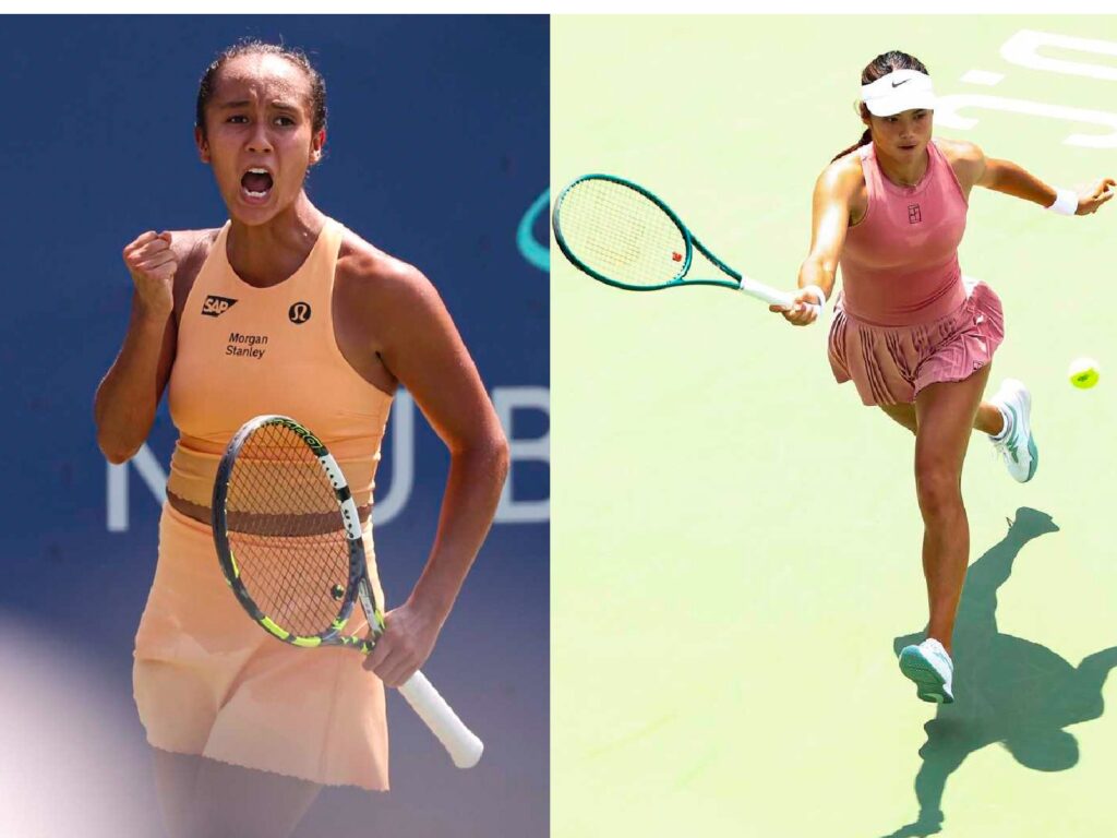 Las tenistas Leylah Fernandez y Emma Raducanu