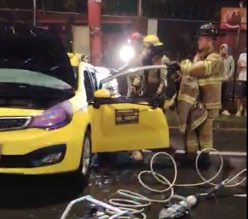 Siniestro vial en la Av. Quito de Santo Domingo involucra a taxi ejecutivo