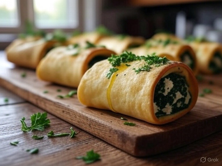 Una delicia vegetariana Paso a paso para elaborar canelones de espinaca, ricotta y espárragos