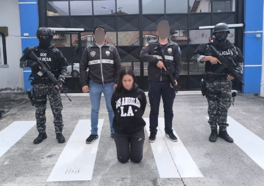 Una extranjera detenida es el resultado de un operativo realizado por la Policía Nacional en el norte de Quito.