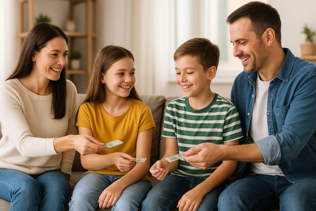 Aunque la mesada es una herramienta valiosa para enseñar responsabilidad, su efectividad depende de la guía parental. FOTO: Inteligencia Artificial (Chatgpt).