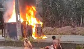 ¡Escaparon del fuego! Tres hombres se salvan de morir calcinados en accidente en El Carmen