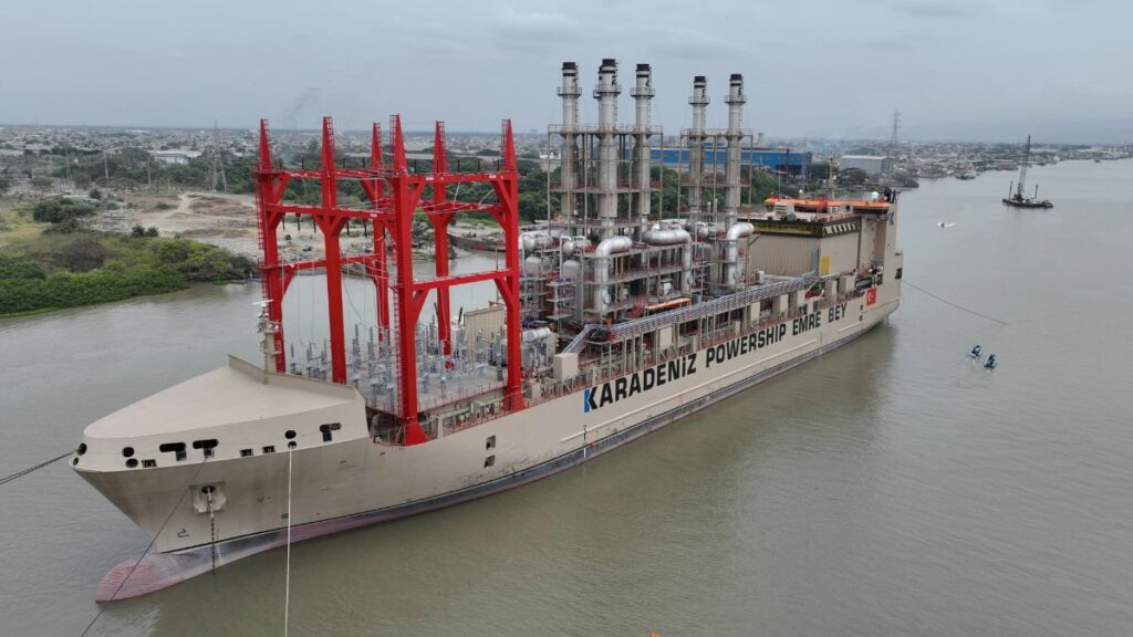 Celec iniciará contratación de energía flotante para la generación de 230 megavatios, informó Carolina Jaramillo, vocera del Gobierno. (API)