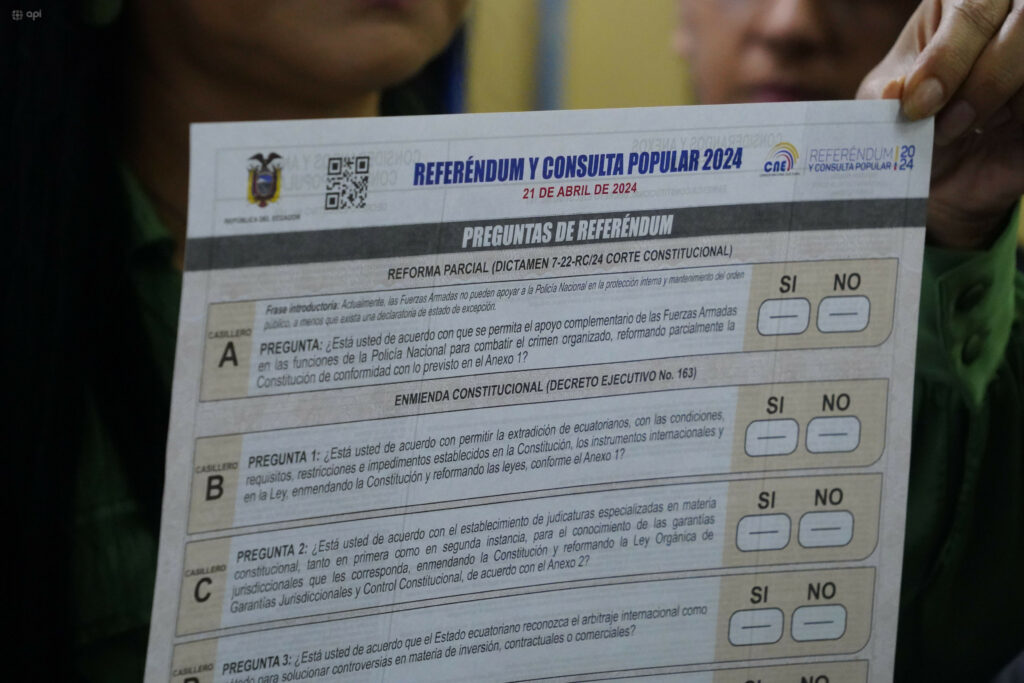 Consulta popular Ecuador CNE espera confirmar preguntas definitivas para finales de agosto