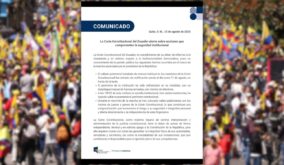 Corte Constitucional emite alerta por acciones que "comprometen su seguridad" en medio de la marcha promovida por Daniel Noboa