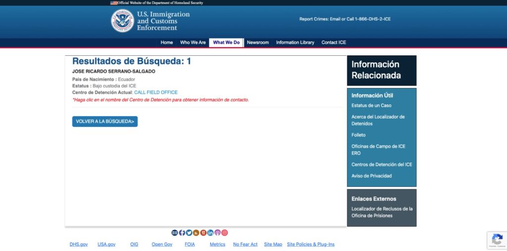 Detienen en Florida al exministro José Serrano ¿Por qué está en custodia de ICE?