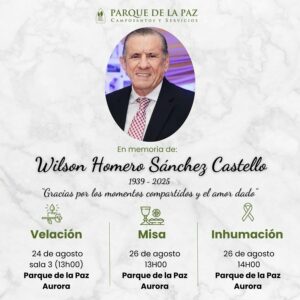 Fallece Wilson Sánchez Castello, fundador de Prian y exdiputado, en Guayaquil.