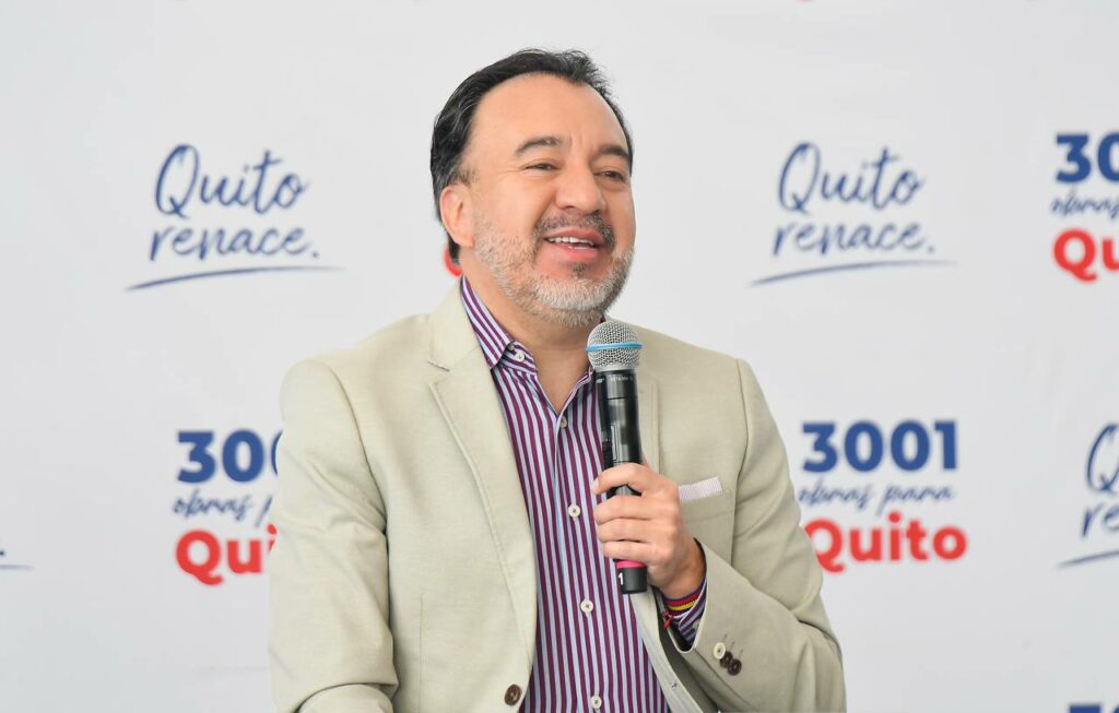 El alcalde de Quito, Oabel Mulis. FOTO: Municipo de Mongecristi