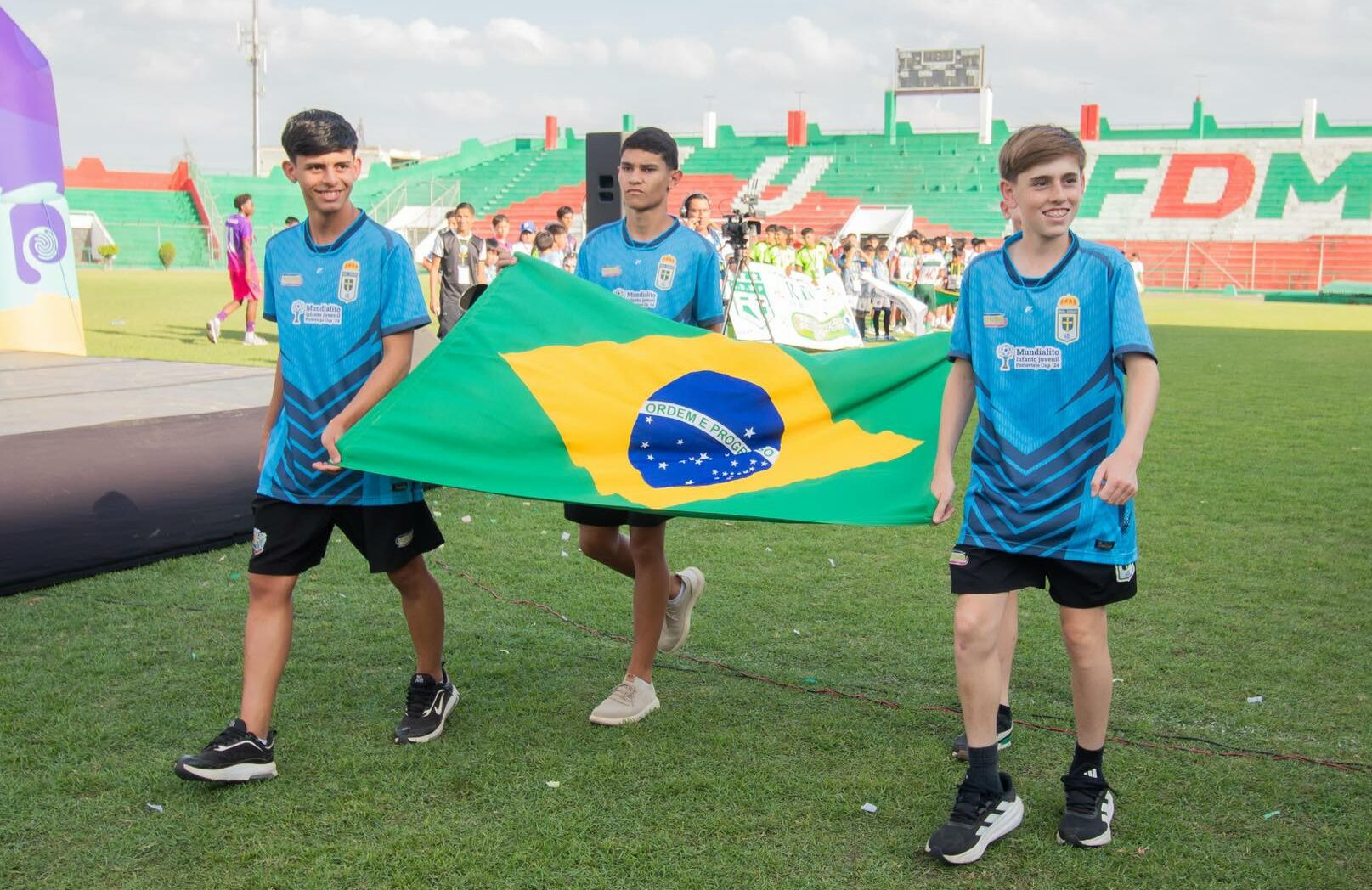 Jugadores de Brasil que participan en la competencia