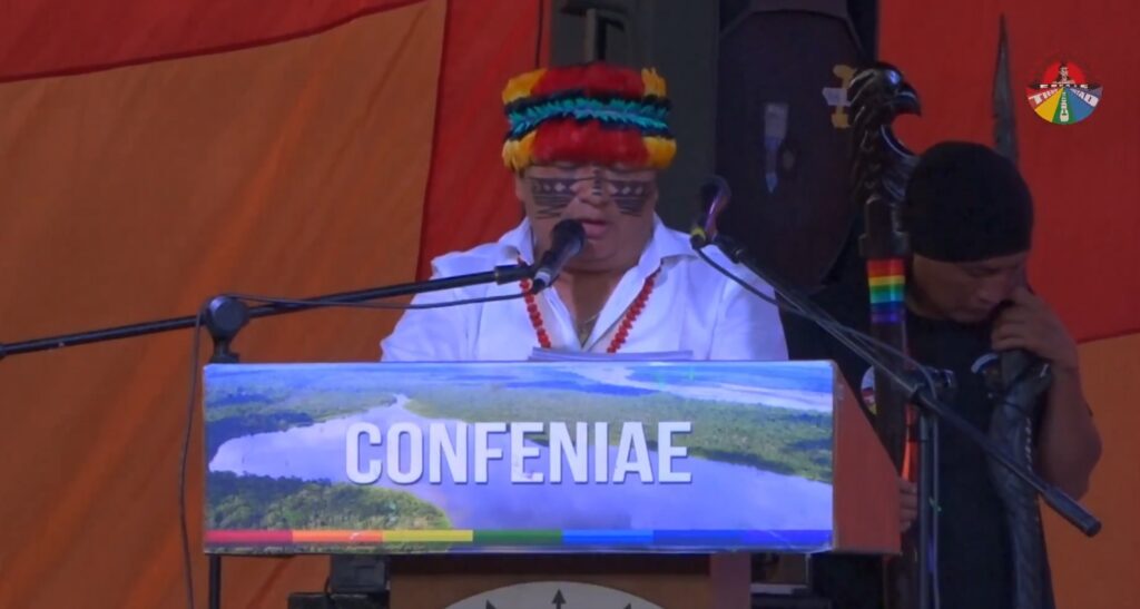 La Conaie califica de 'amedrentamiento' la marcha contra la Corte Constitucional