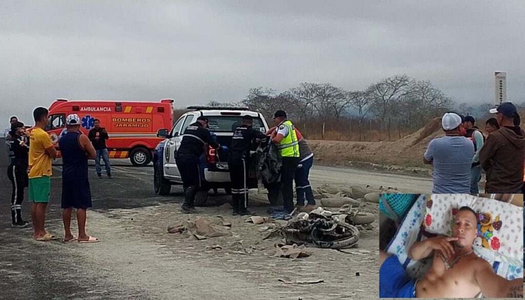 Fernando Seme (foto), falleció tras un choque frontal con un camión en la vía Colisa a Montecristi.