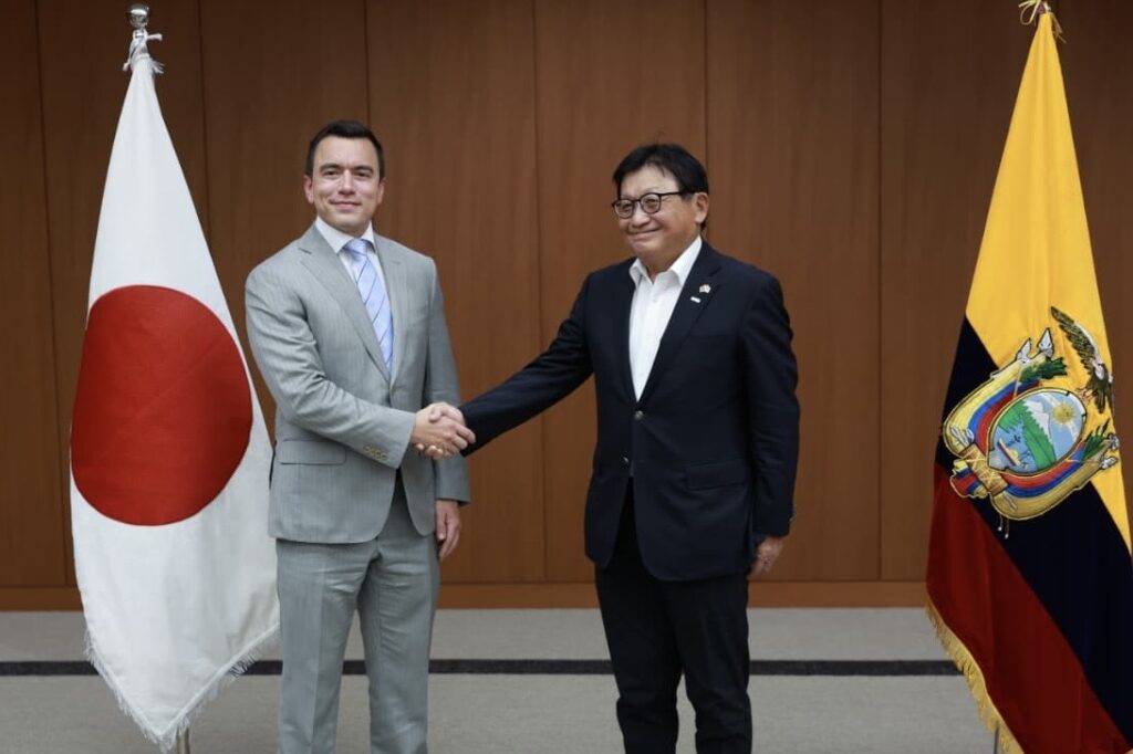 Presidente Noboa y empresarios japoneses impulsan un acuerdo comercial